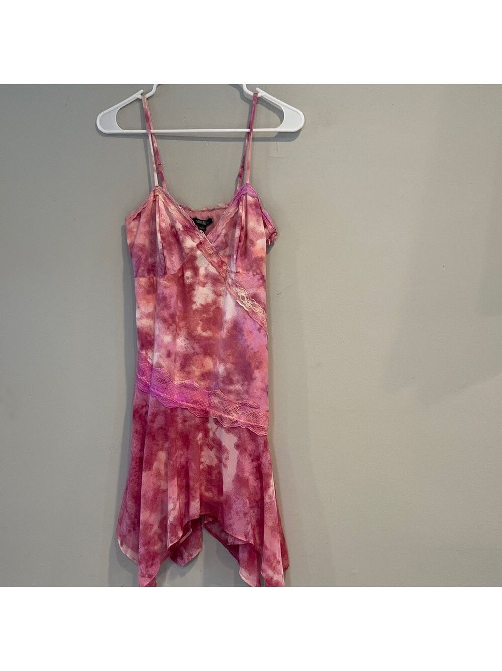 NWT Wild Fable Asymmetrical Midi Slip Dress - Pink Size Small - Picture 4 of 9